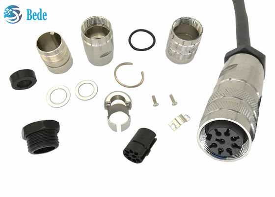 ขั้วต่อ AISG 8 พินแบบวงกลม Amphenol C485 กันน้ำ