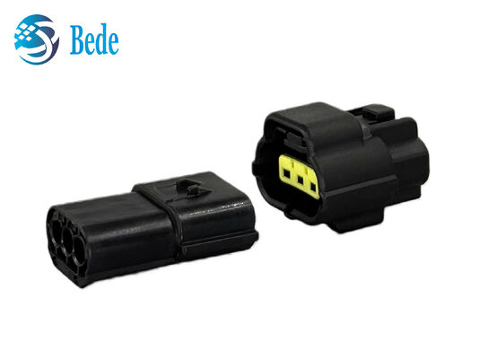 3 Pin Connector รถยนต์ที่อยู่อาศัยสีดำ Wire-to-Wire ปลั๊กและซ็อกเก็ต 174357-2 174359-2
