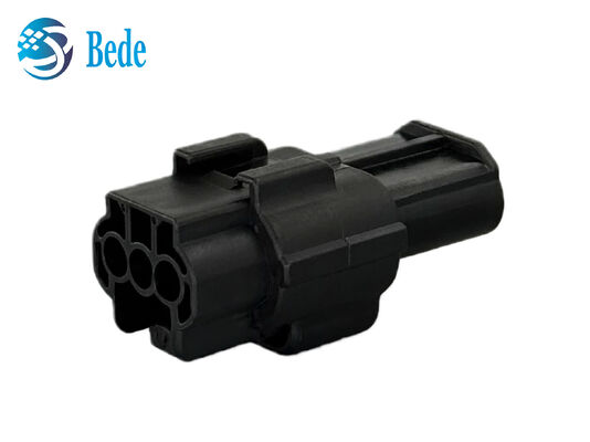 3 Pin Connector รถยนต์ที่อยู่อาศัยสีดำ Wire-to-Wire ปลั๊กและซ็อกเก็ต 174357-2 174359-2