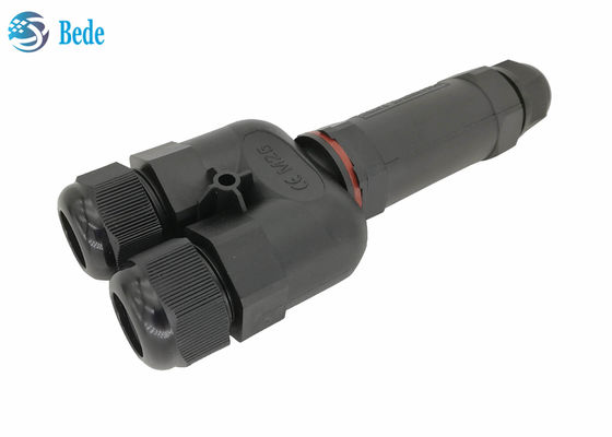 Y ประเภท 3 ช่อง 2 3 4 5 พินขั้วต่อไฟฟ้ากันน้ำ Ip68 250v 16~24a