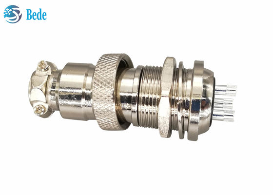 ขั้วต่อ Zinc Alloy Gx20 สำหรับติดตั้งด้านหลังแผงควบคุมอุตสาหกรรม M19