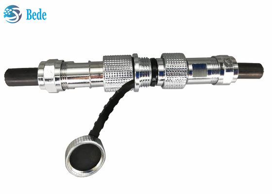 กระปุกทองแดง M12 เครื่องเชื่อมเครื่องบิน IP68 สายต่อสายต่อสไตล์การ dock 2 ~ 7 Pin