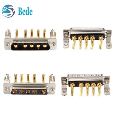 5W5 เครื่องเชื่อมไฟฟ้าไฟฟ้าแรงสูง D-Sub มุมขวาเพศชายและหญิงสําหรับ PCB
